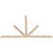 Ekena Millwork Saratoga Smooth Timber Gable Bracket, Douglas Fir, 84"W x 53"H x 1 1/2"D x 3 1/2"F, 15/12 Pitch GBW084X53X0204SAR00SDF - alternate 5